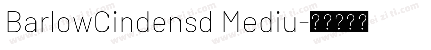 BarlowCindensd Mediu字体转换